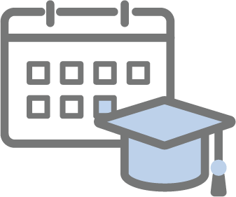 講義や授業の日程を示すアイコン