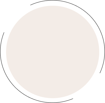 左上の茶色の円形吹き出しイラスト